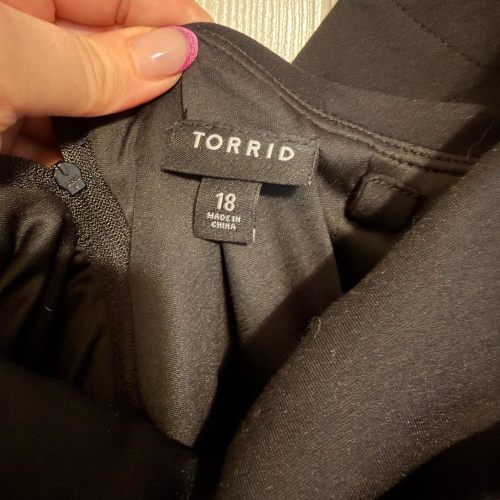 Torrid Off the Shoulder Black Dress - Picture 3 of 5